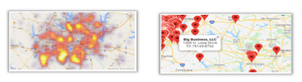 business bankruptcies heatmap